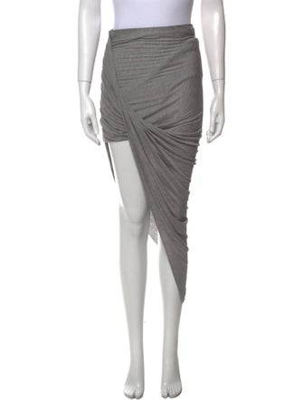 Helmut Lang Raw-Edge Trim Midi Length Skirt