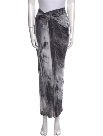 Helmut Lang Printed Long Skirt