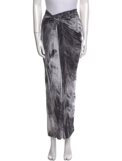 Helmut Lang Printed Long Skirt