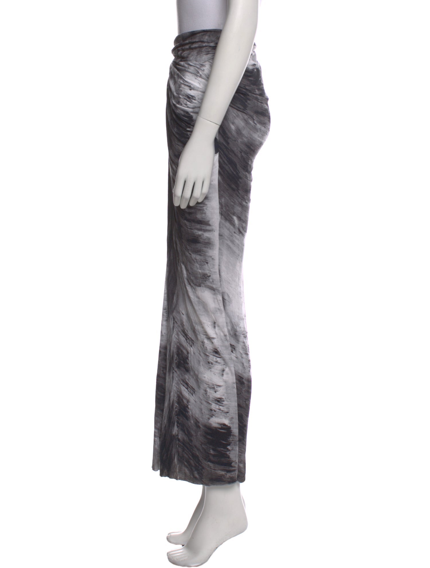 Helmut Lang Printed Long Skirt