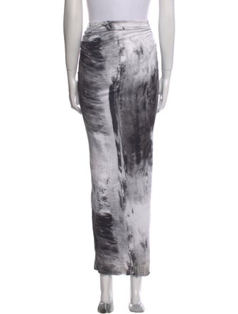 Helmut Lang Printed Long Skirt