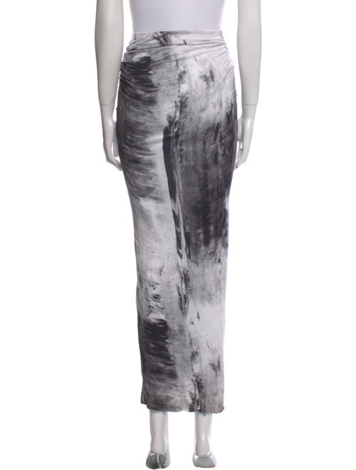 Helmut Lang Printed Long Skirt