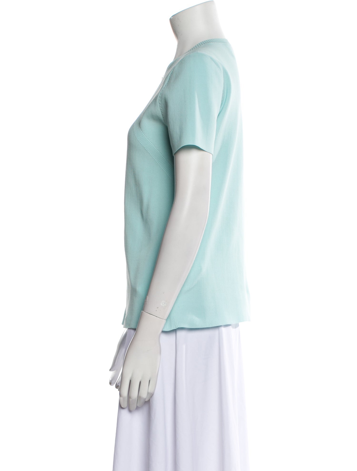 Helmut Lang V-Neck Short Sleeve Polo