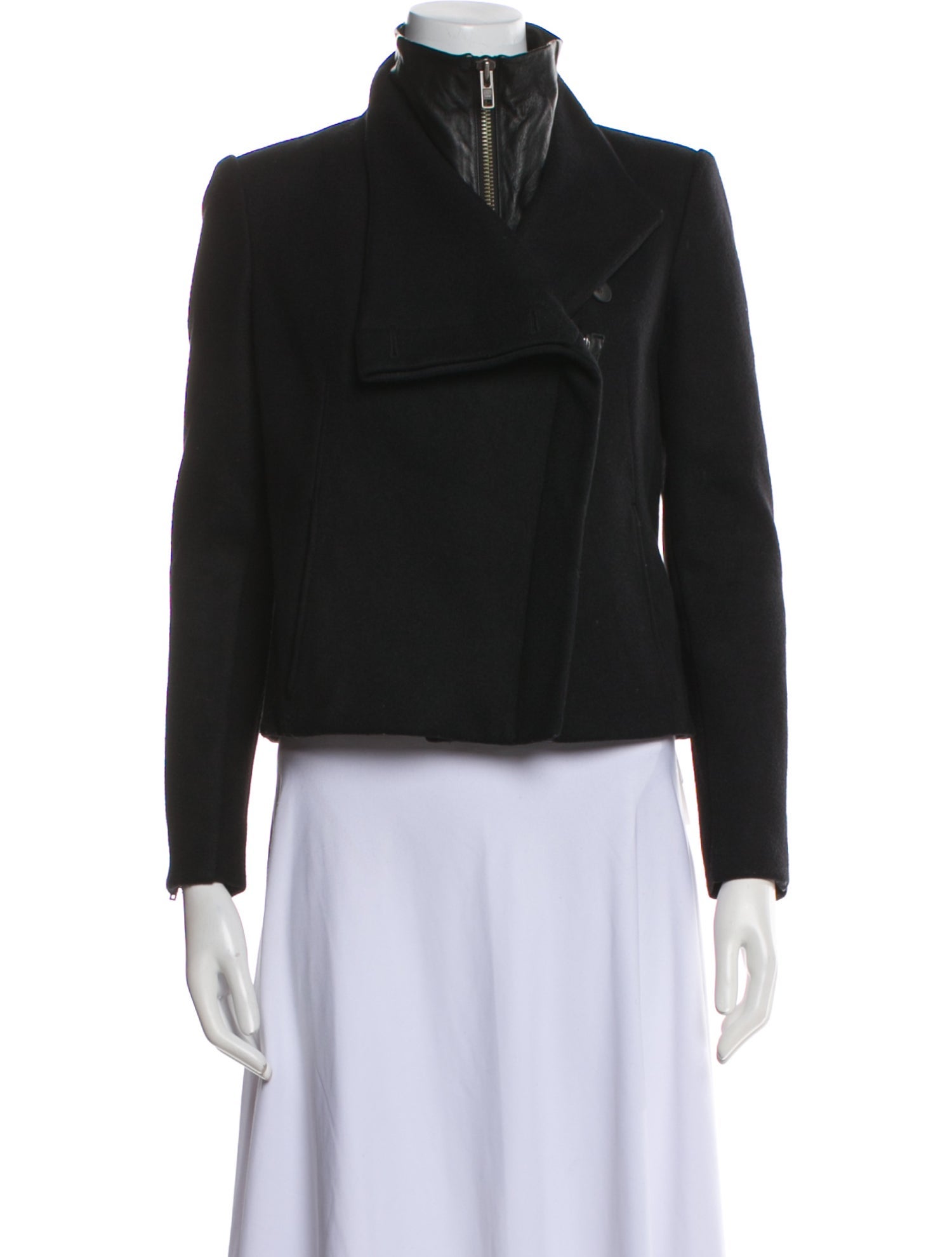 Helmut Lang Wool Biker Jacket