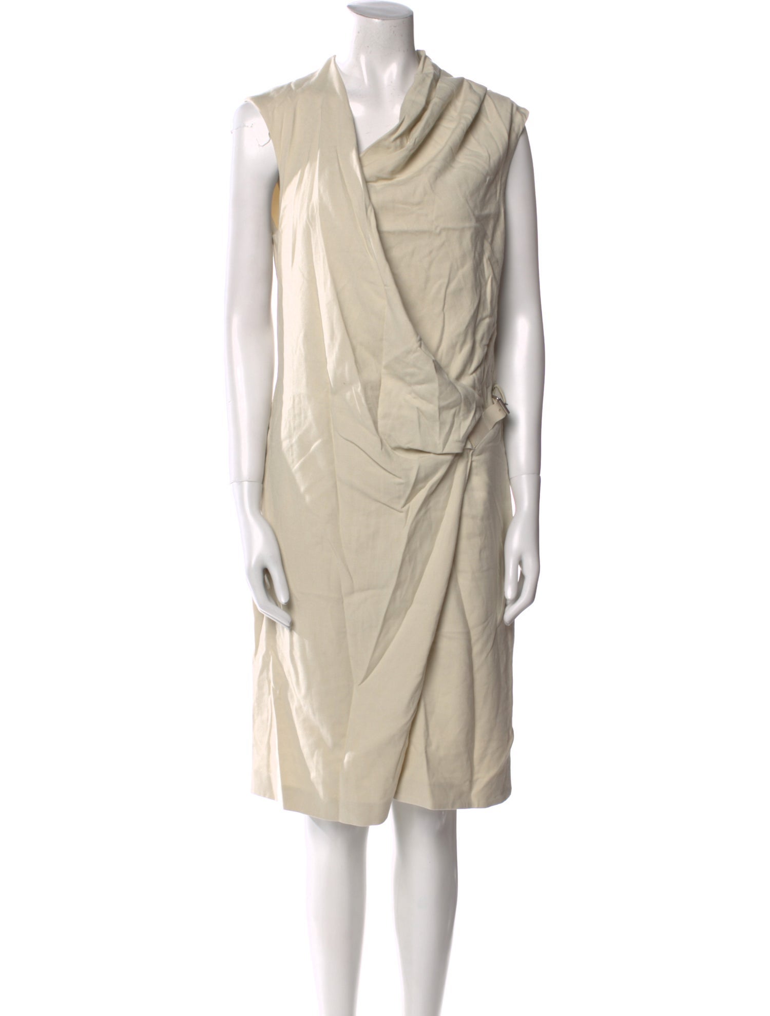 Helmut Lang Cowl Neck Knee-Length Dress
