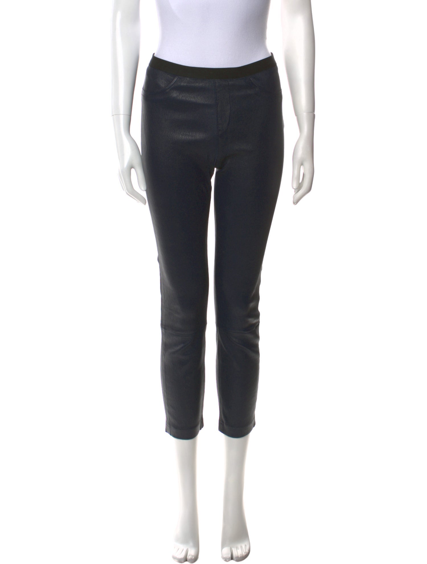 Helmut Lang Leather Straight Leg Pants
