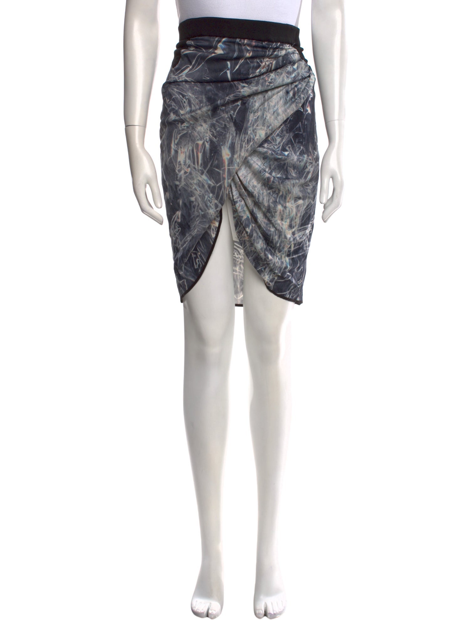 Helmut Lang Silk Knee-Length Skirt