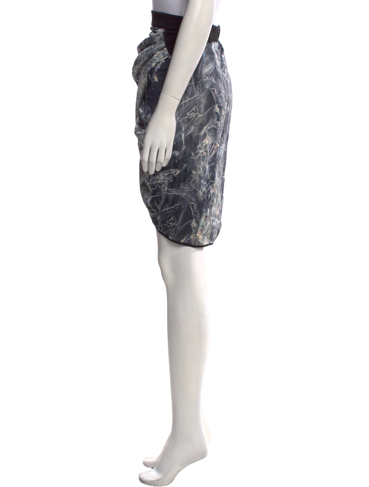 Helmut Lang Silk Knee-Length Skirt