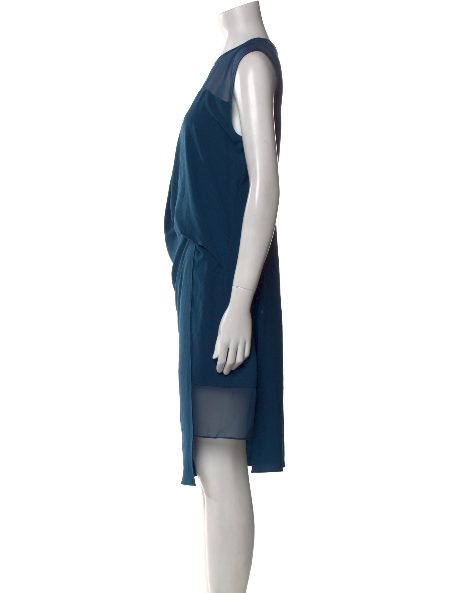Helmut Lang Bateau Neckline Midi Length Dress