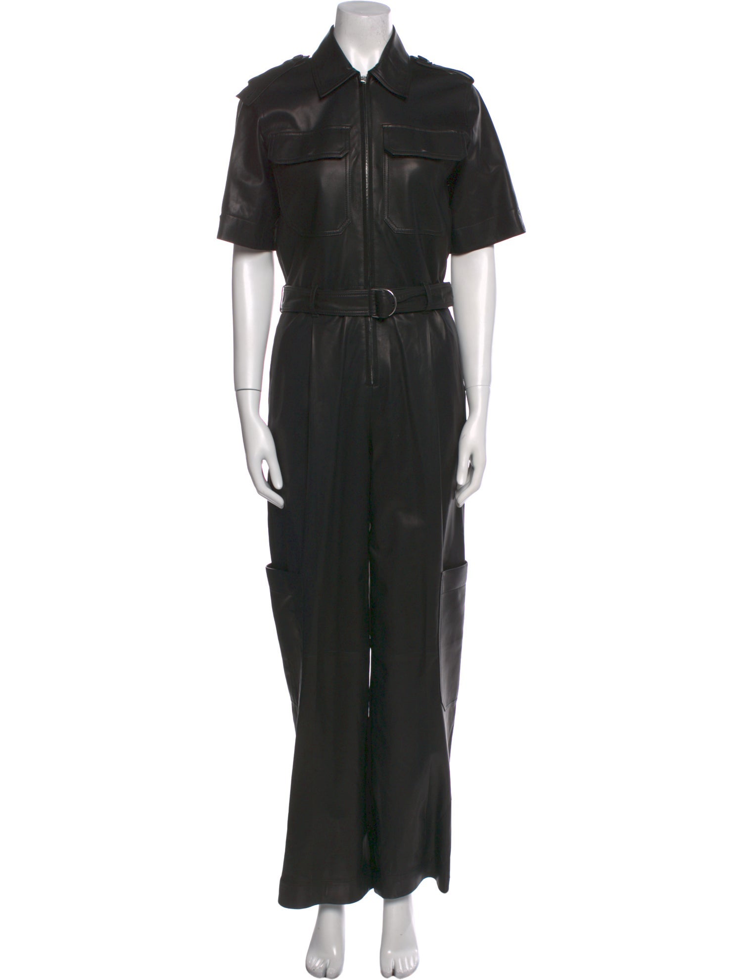 Helmut Lang Lamb Leather Jumpsuit