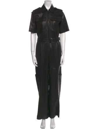 Helmut Lang Lamb Leather Jumpsuit