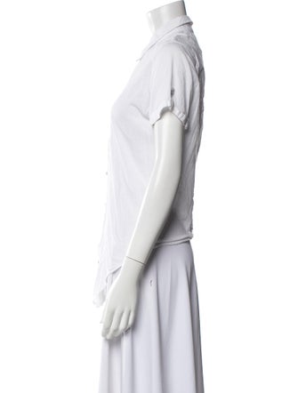 Helmut Lang Short Sleeve Button-Up Top