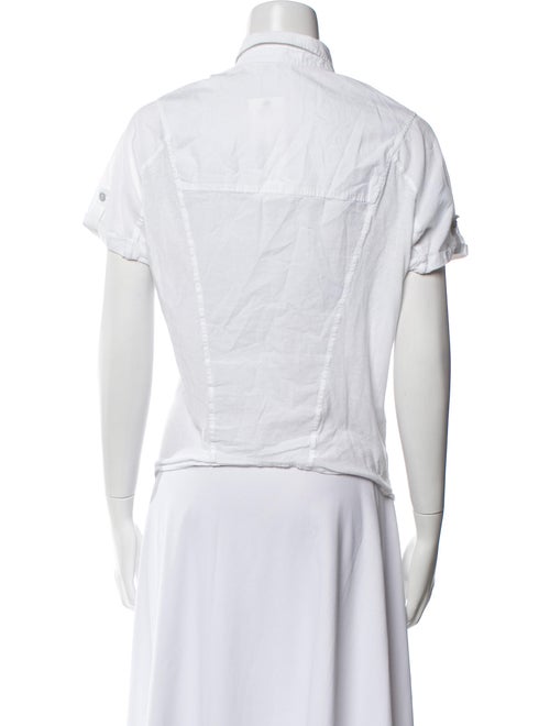 Helmut Lang Short Sleeve Button-Up Top