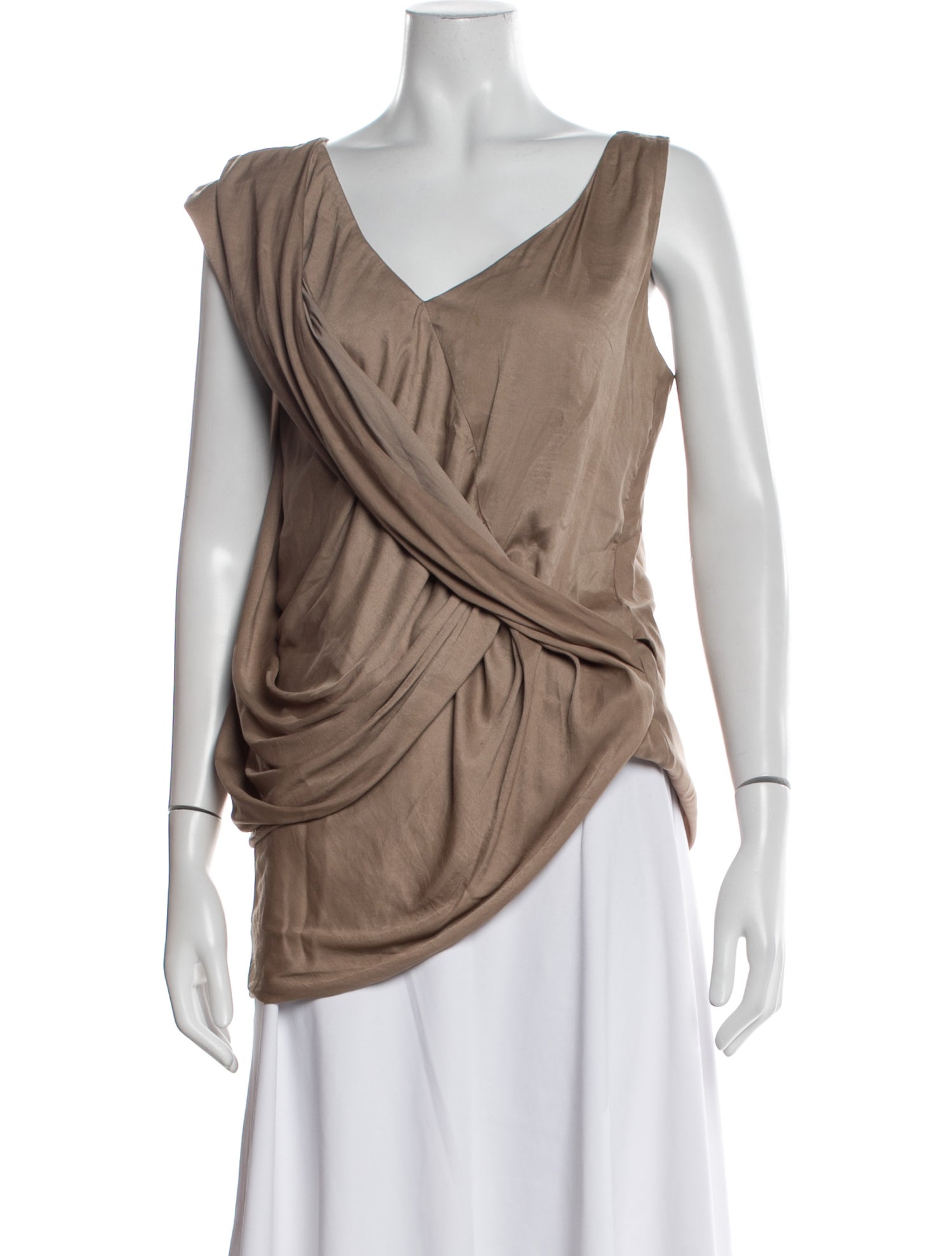 Helmut Lang Cowl Neck Sleeveless Blouse