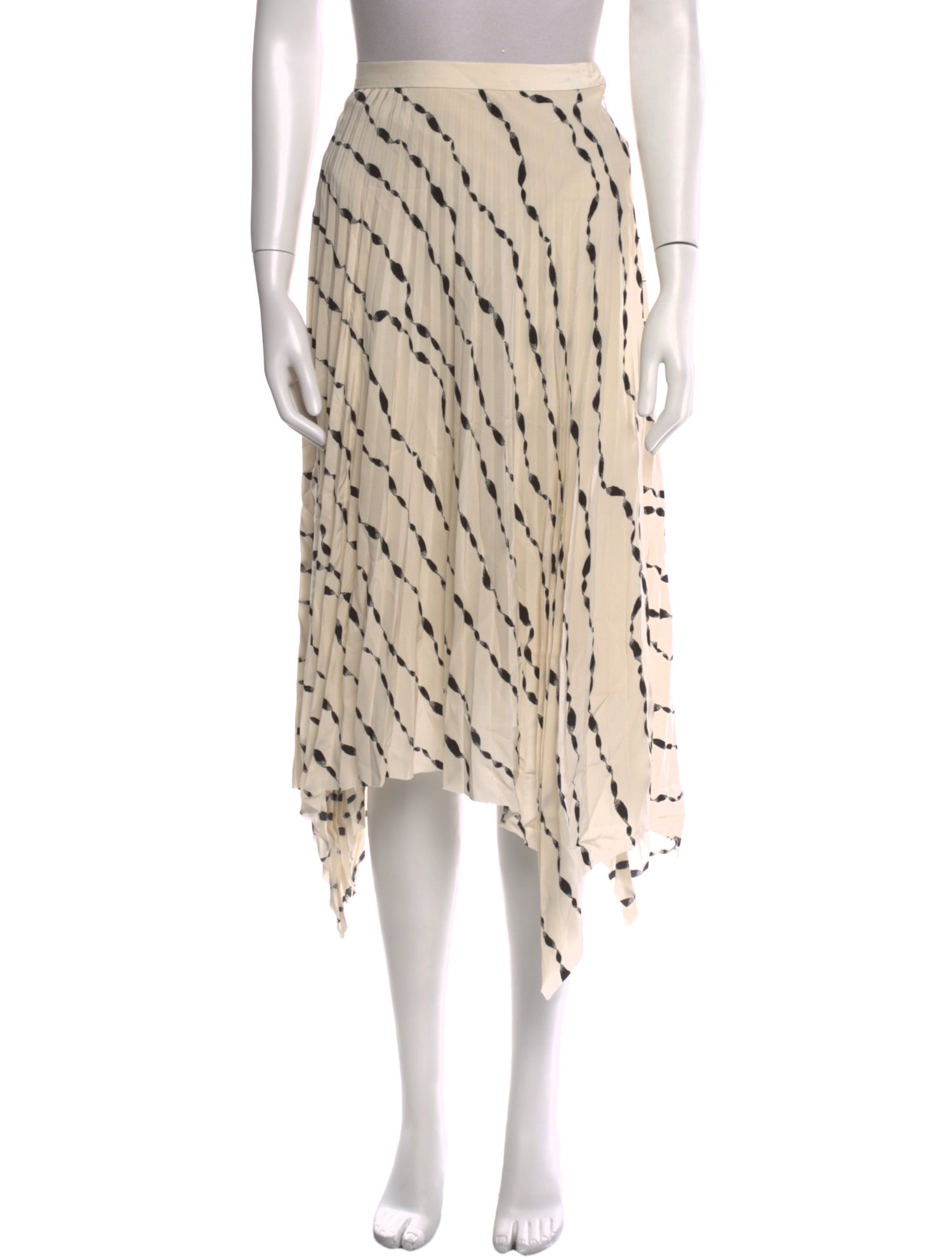 Helmut Lang Silk Midi Length Skirt