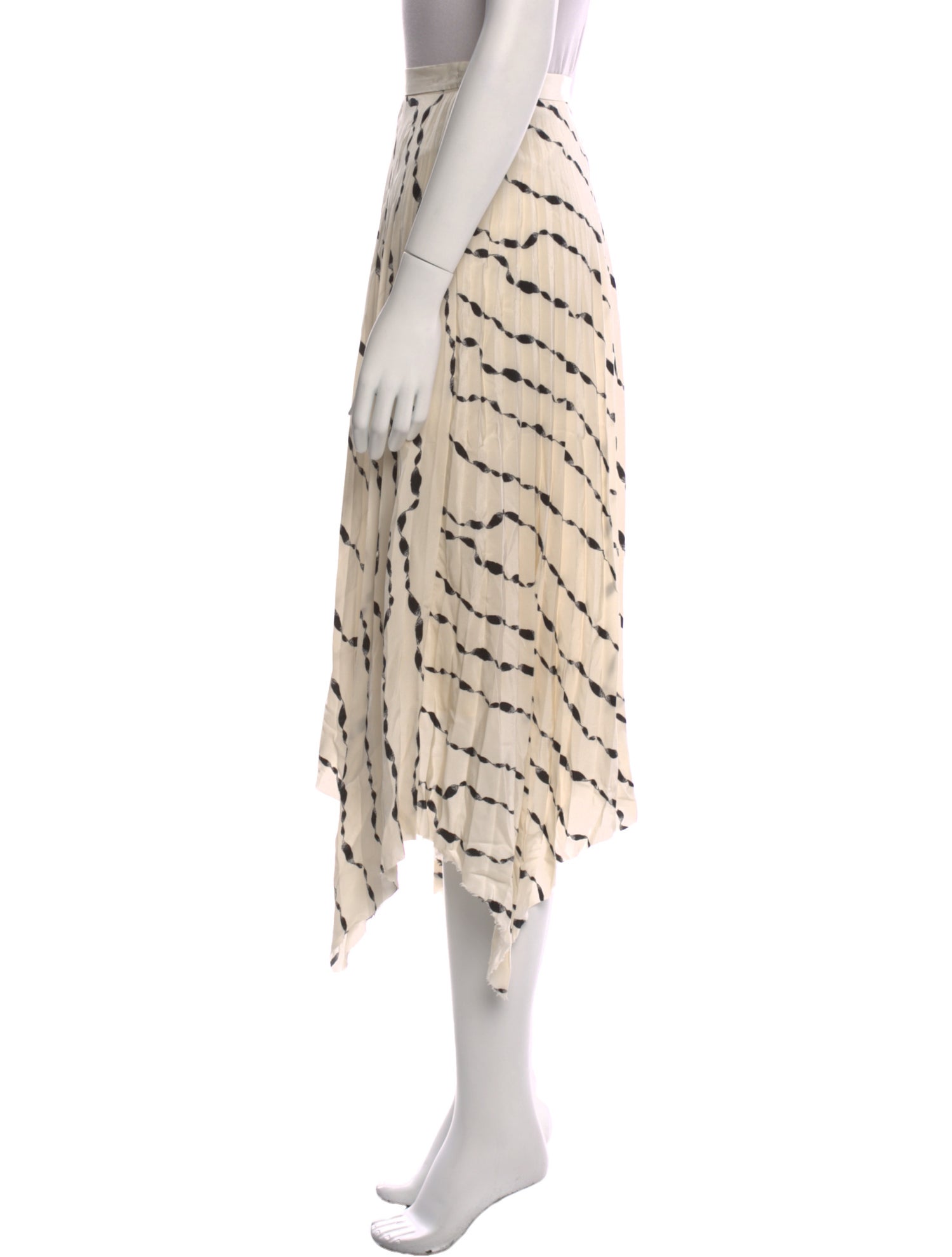 Helmut Lang Silk Midi Length Skirt