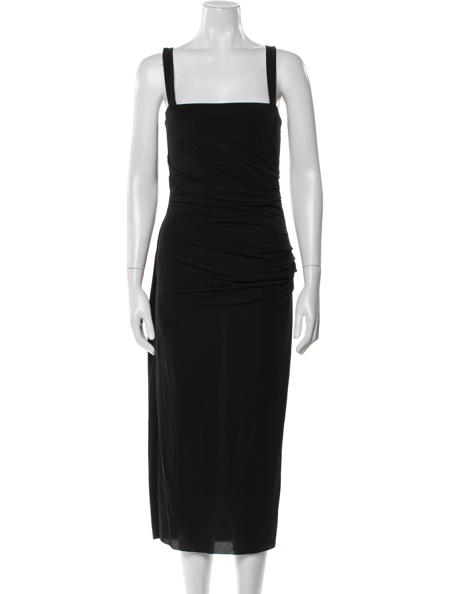 Helmut Lang Square Neckline Long Dress