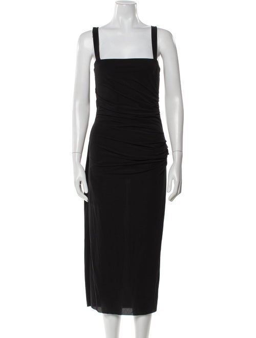 Helmut Lang Square Neckline Long Dress