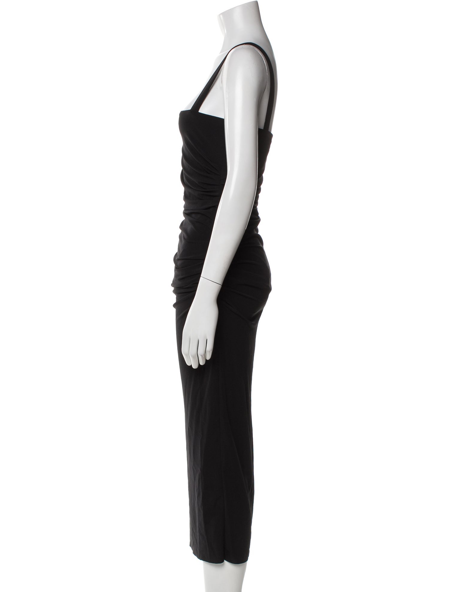 Helmut Lang Square Neckline Long Dress