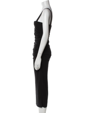 Helmut Lang Square Neckline Long Dress