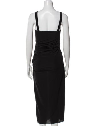 Helmut Lang Square Neckline Long Dress