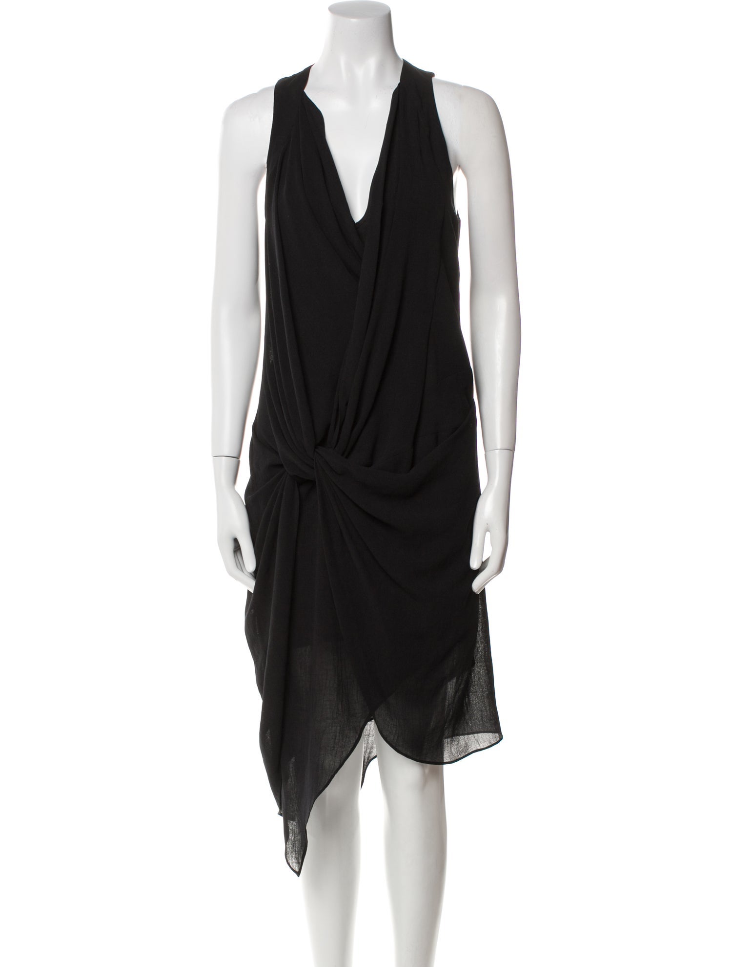 Helmut Lang Cowl Neck Knee-Length Dress