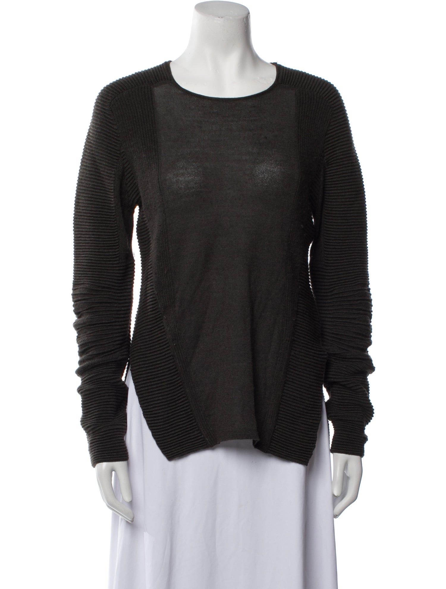 Helmut Lang Alpaca Scoop Neck Sweater
