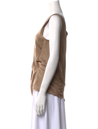 Helmut Lang Cowl Neck Short Sleeve Top