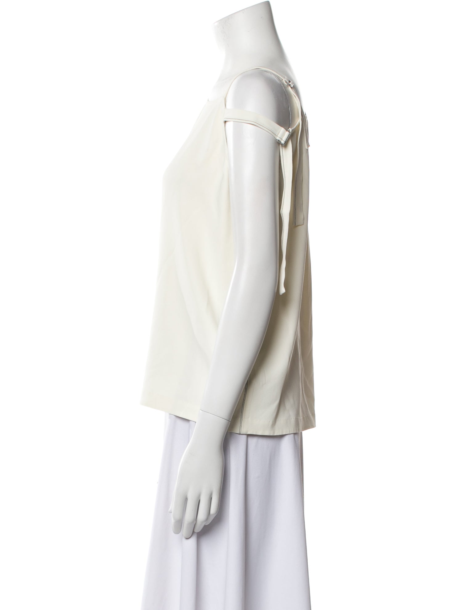 Helmut Lang Bateau Neckline Short Sleeve Top