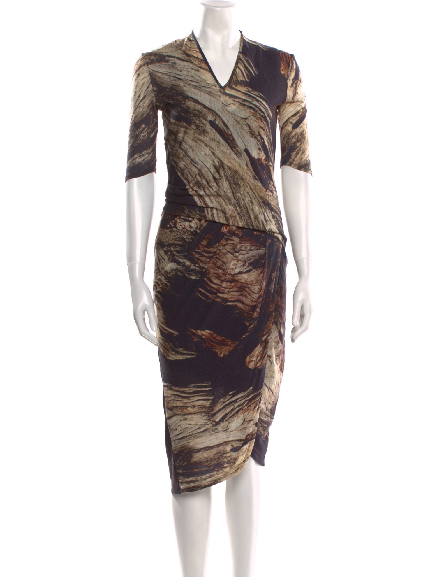 Helmut Lang Wool Midi Length Dress