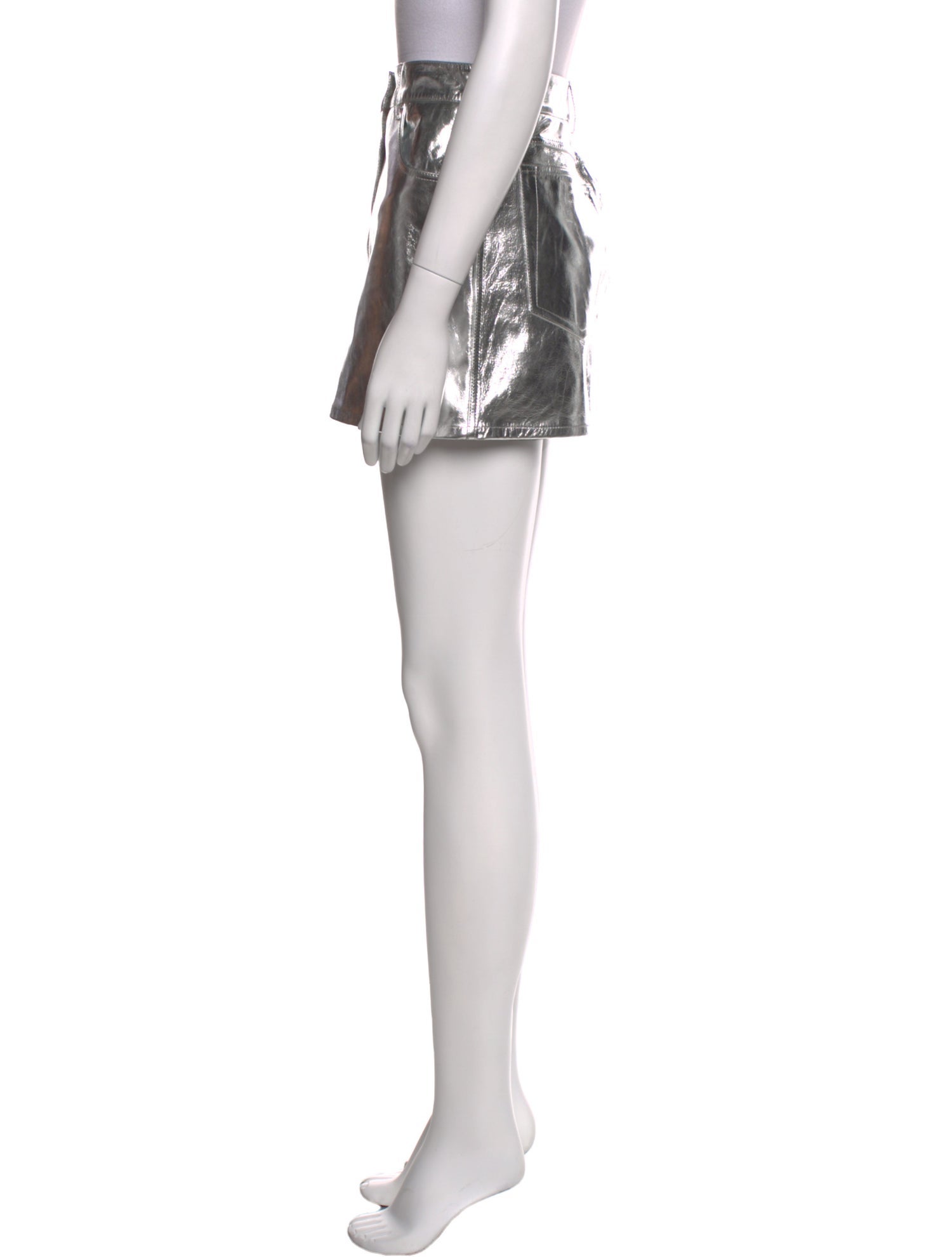 Helmut Lang Leather Mini Skirt