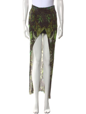 Helmut Lang Printed Long Skirt