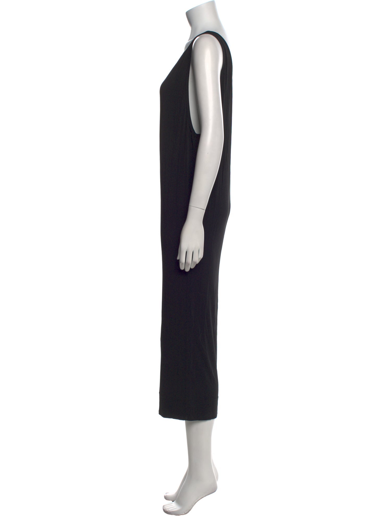 Helmut Lang Scoop Neck Midi Length Dress