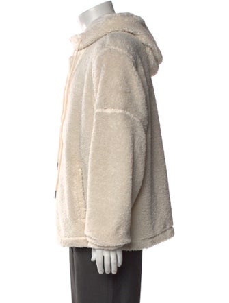 Helmut Lang V-Neck Long Sleeve Hoodie