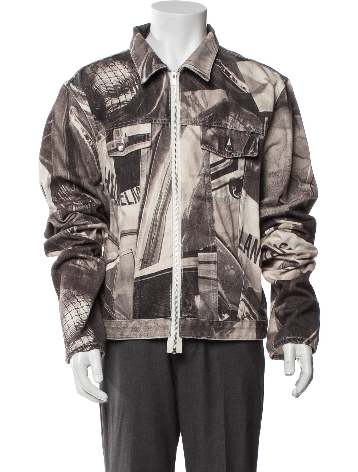 Helmut Lang Printed Moto Jacket w/ Tags