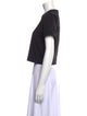 Helmut Lang Crew Neck Short Sleeve Crop Top