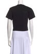 Helmut Lang Crew Neck Short Sleeve Crop Top