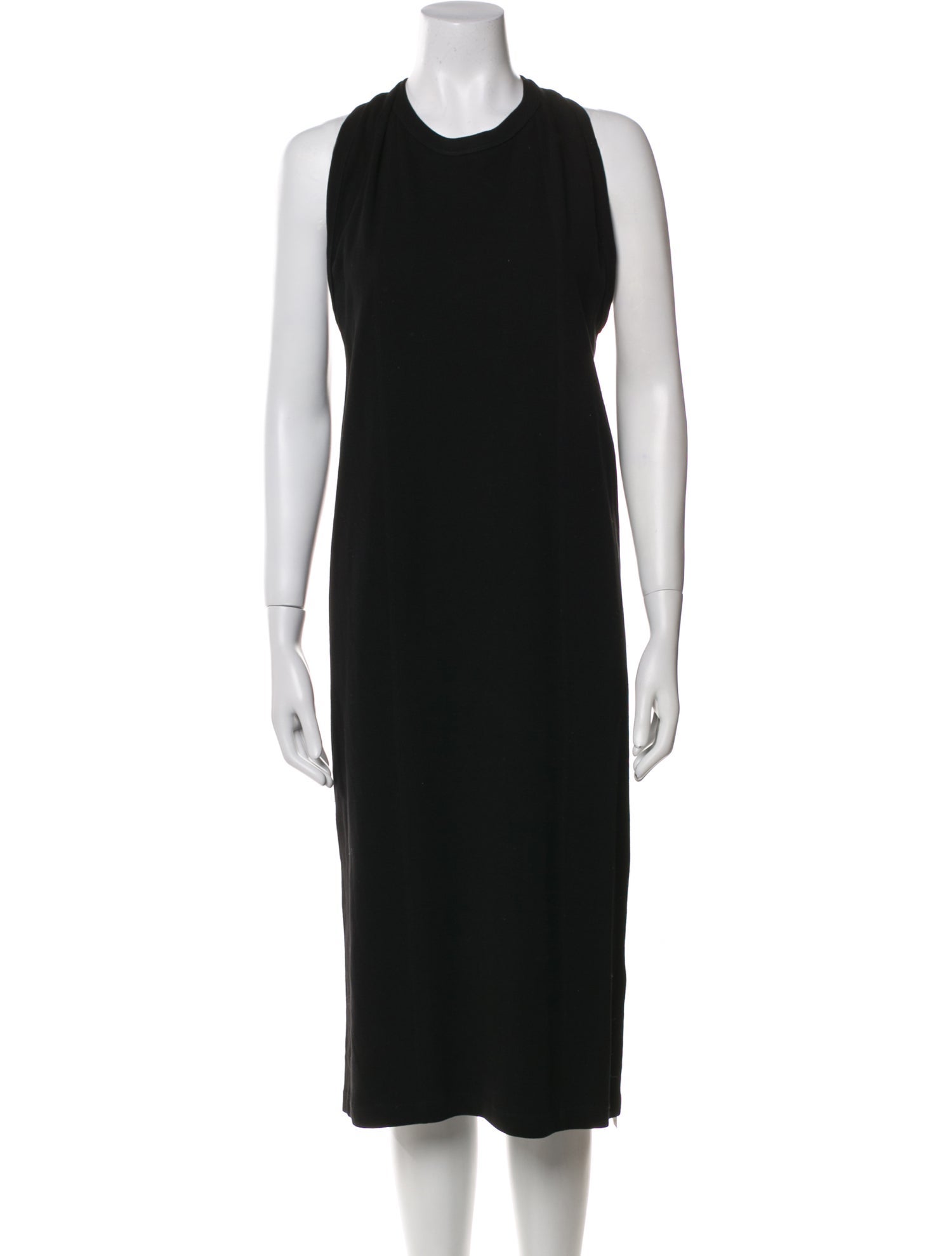 Helmut Lang Crew Neck Midi Length Dress
