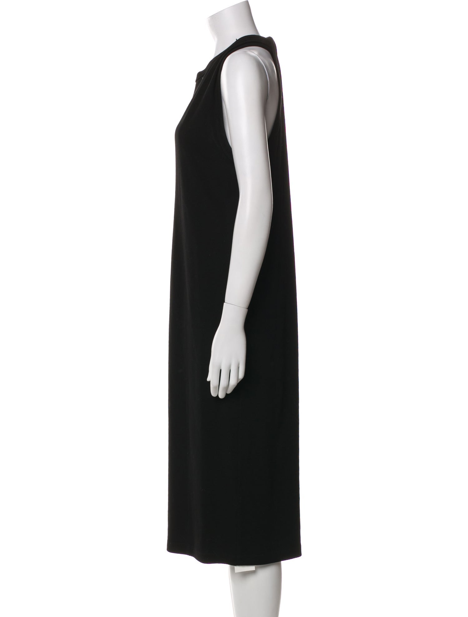 Helmut Lang Crew Neck Midi Length Dress