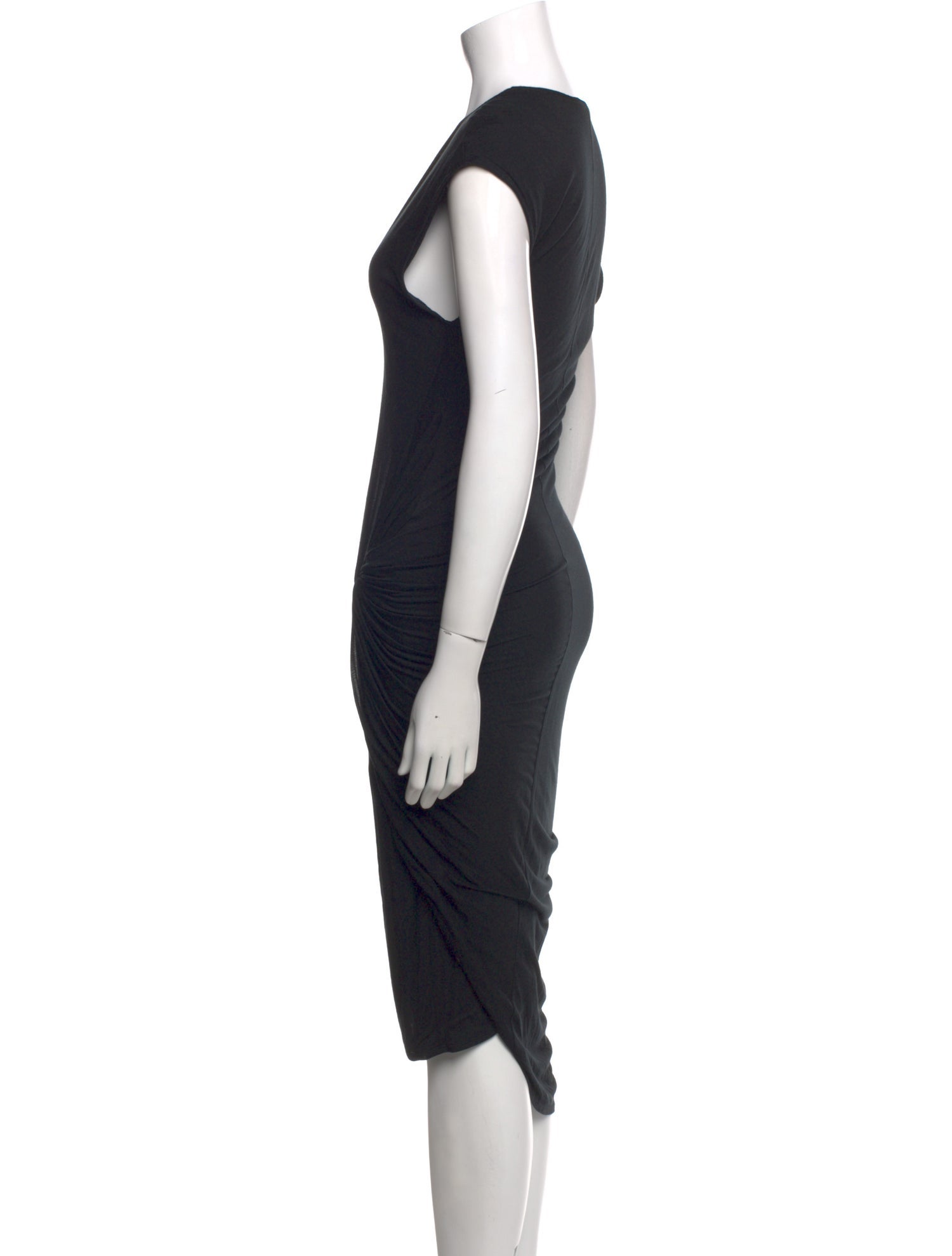Helmut Lang V-Neck Midi Length Dress
