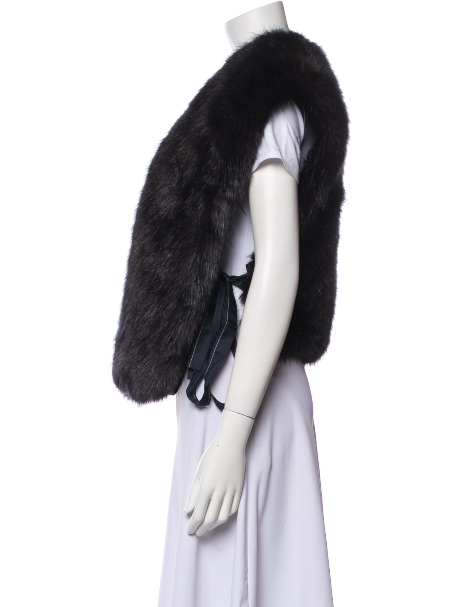 Helmut Lang Faux Fur Vest
