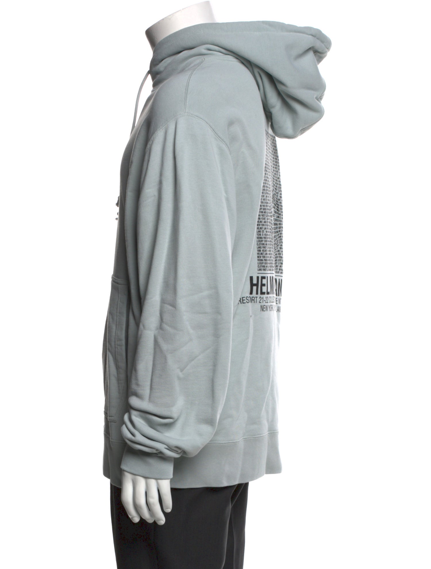 Helmut Lang Graphic Print Crew Neck Hoodie