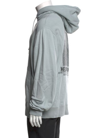 Helmut Lang Graphic Print Crew Neck Hoodie
