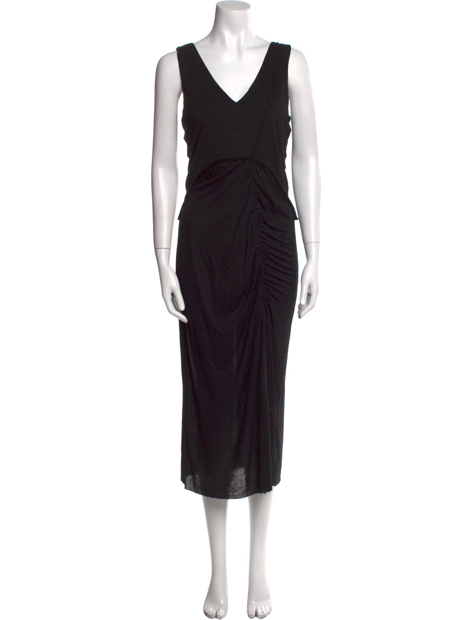 Helmut Lang V-Neck Long Dress