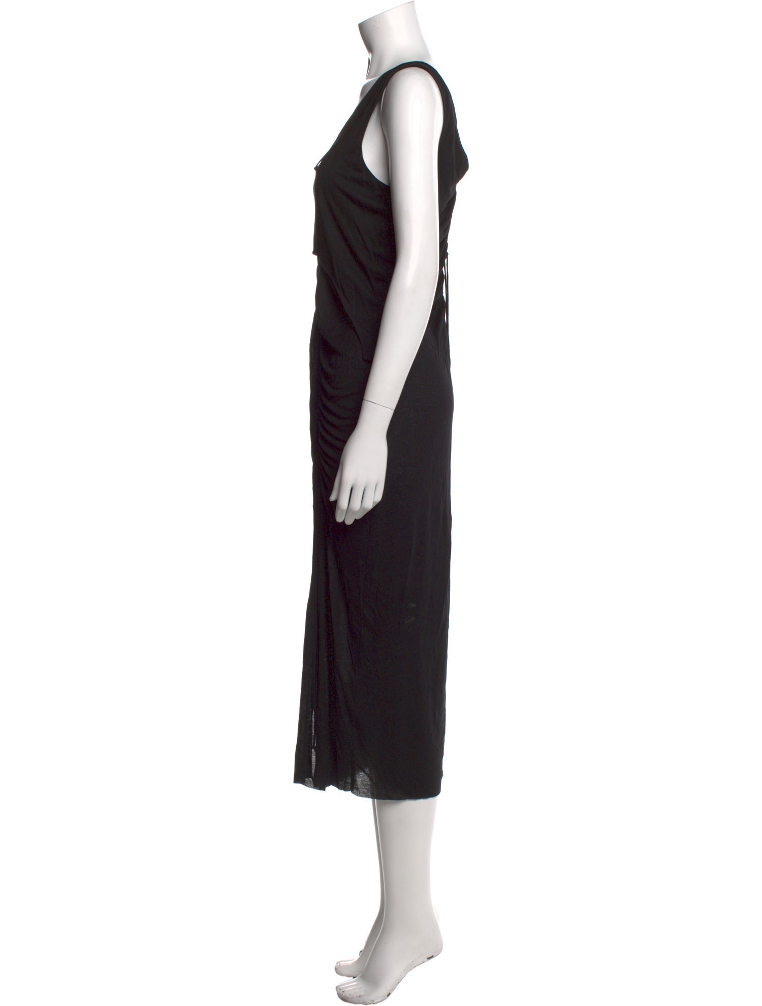 Helmut Lang V-Neck Long Dress