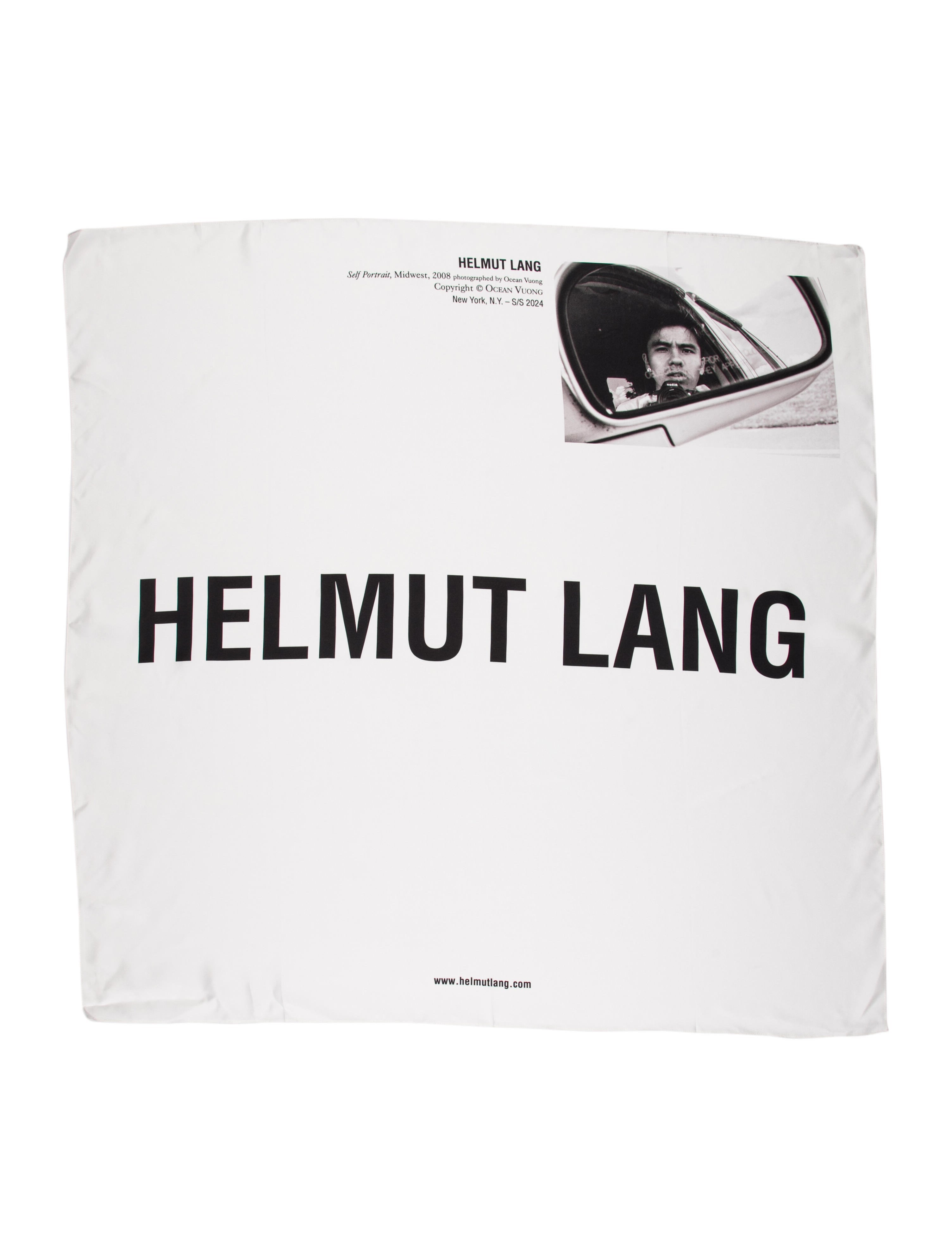 Helmut Lang Silk Printed Scarf