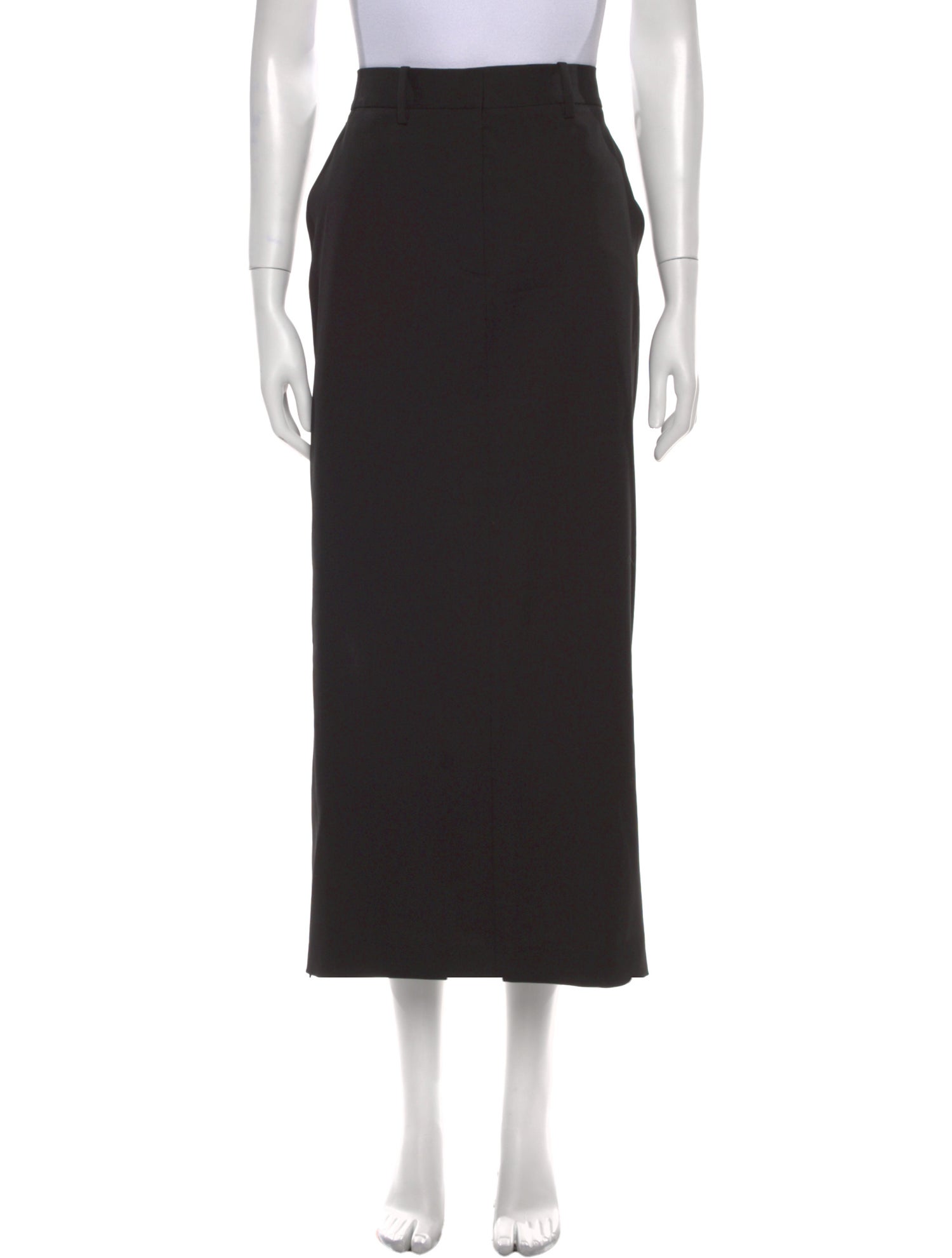 Helmut Lang Virgin Wool Midi Length Skirt