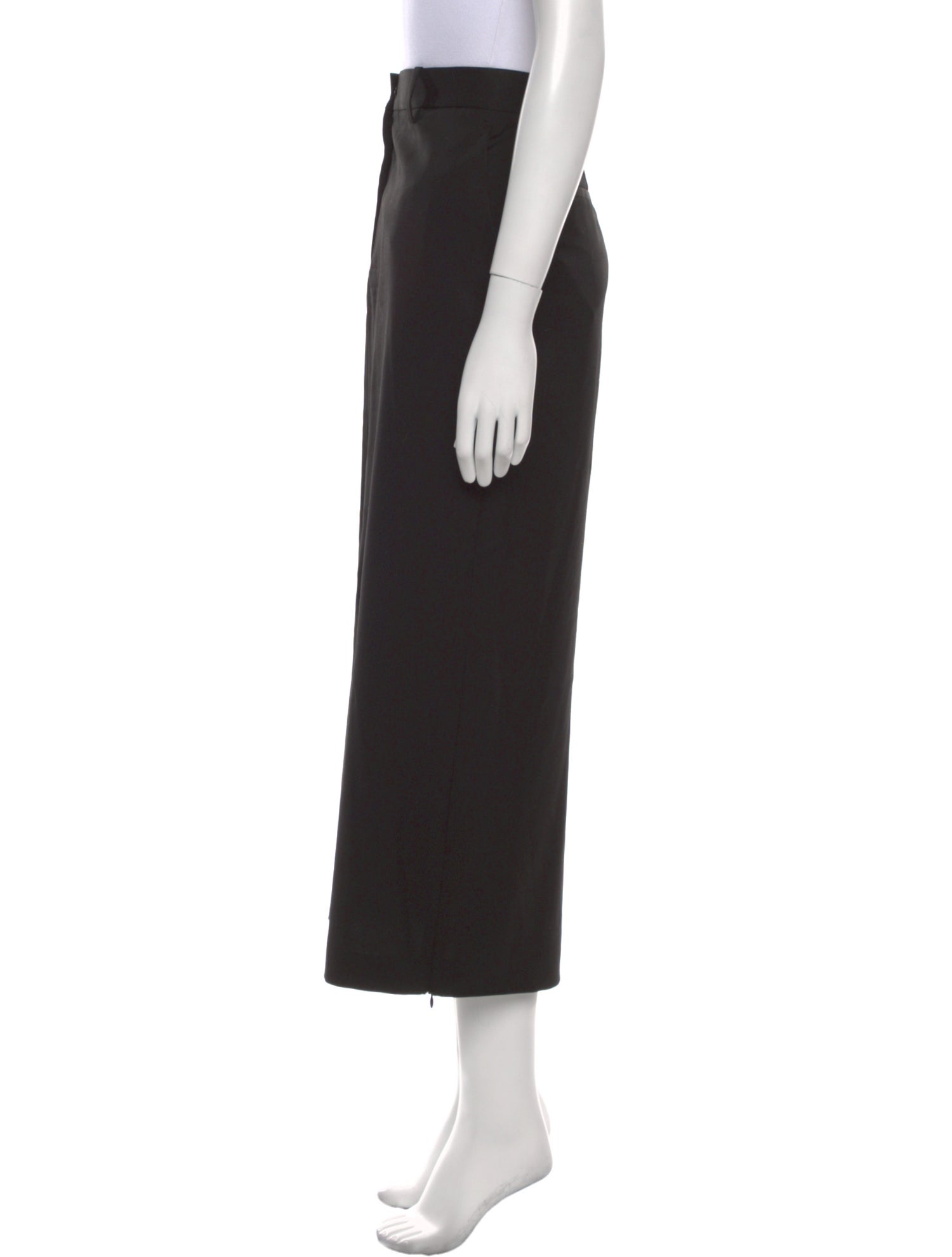 Helmut Lang Virgin Wool Midi Length Skirt