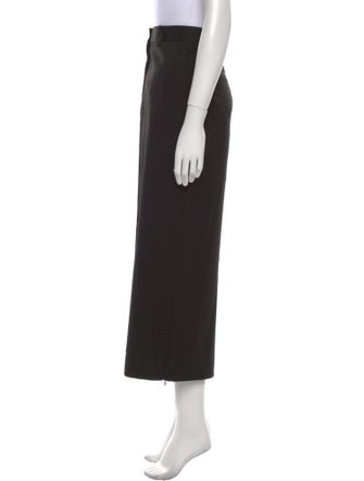 Helmut Lang Virgin Wool Midi Length Skirt