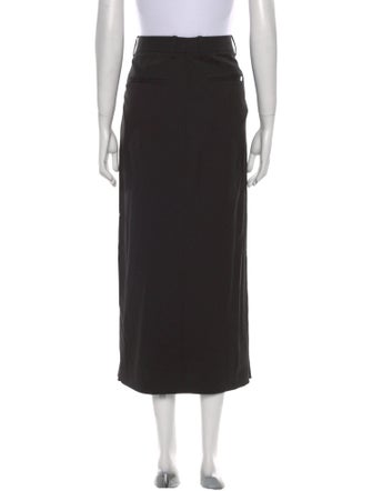 Helmut Lang Virgin Wool Midi Length Skirt